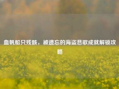 血帆船只残骸，被遗忘的海盗悲歌成就解锁攻略