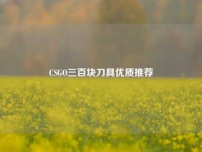 CSGO三百块刀具优质推荐