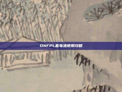 DNFPL蓄电池使用攻略