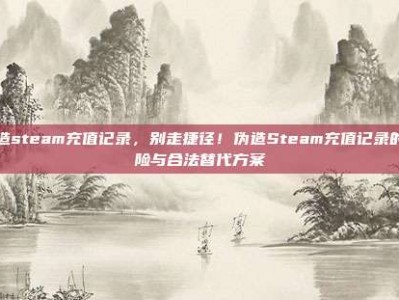 伪造steam充值记录，别走捷径！伪造Steam充值记录的风险与合法替代方案