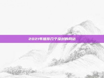 2021年推荐几个没封的网站