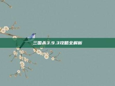 三国杀3.9.3攻略全解析