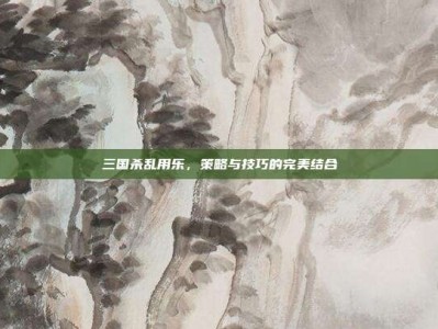 三国杀乱用乐，策略与技巧的完美结合