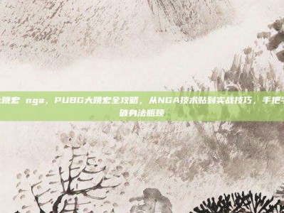 pubg大跳宏 nga，PUBG大跳宏全攻略，从NGA技术贴到实战技巧，手把手教你突破身法瓶颈