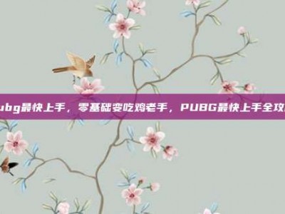 pubg最快上手，零基础变吃鸡老手，PUBG最快上手全攻略