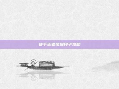 快手王者荣耀段子攻略