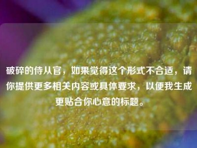 破碎的侍从官，如果觉得这个形式不合适，请你提供更多相关内容或具体要求，以便我生成更贴合你心意的标题。