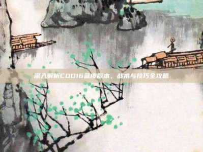 深入解析COD16蓝皮版本，战术与技巧全攻略