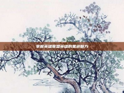 掌握英雄联盟英雄的黑色魅力