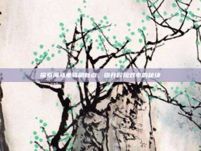 探索海马坐骑刷新点，提升冒险效率的秘诀