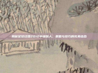 揭秘足球经理2012中场妖人，策略与技巧的完美结合