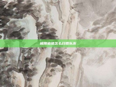 极限追猎怎么召回队友