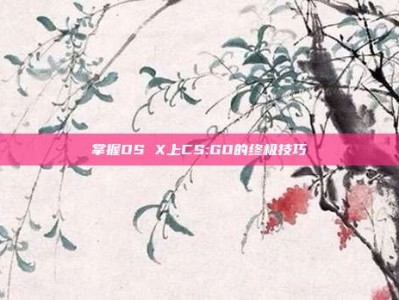 掌握OS X上CS:GO的终极技巧