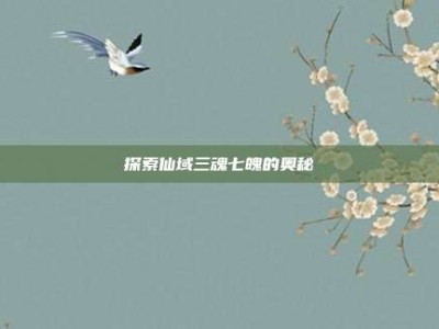 探索仙域三魂七魄的奥秘