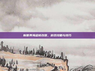 新世界海盗修改器，游戏攻略与技巧