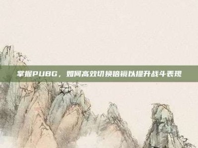 掌握PUBG，如何高效切换倍镜以提升战斗表现