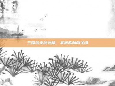 三国杀全综攻略，掌握胜利的关键
