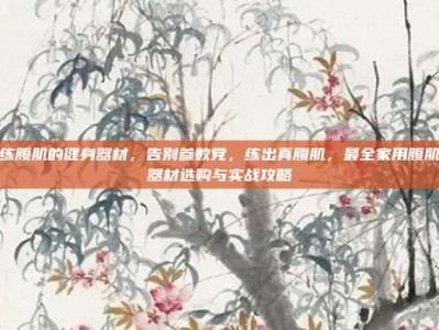 练腹肌的健身器材，告别参数党，练出真腹肌，最全家用腹肌器材选购与实战攻略