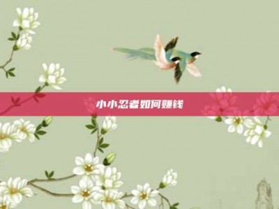 小小忍者如何赚钱