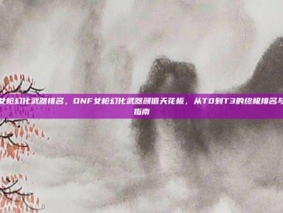 dnf女枪幻化武器排名，DNF女枪幻化武器颜值天花板，从T0到T3的终极排名与选择指南