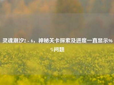 灵魂潮汐2 - 6，神秘关卡探索及进度一直显示96%问题