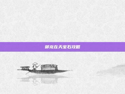 御龙在天宝石攻略