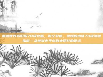 魔兽世界怀旧服70级攻略，时空裂痕，燃烧的远征70级满级指南—从地狱火半岛到太阳井的征途