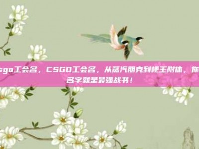 csgo工会名，CSGO工会名，从蒸汽朋克到梗王附体，你的名字就是最强战书！