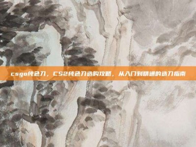 csgo纯色刀，CS2纯色刀选购攻略，从入门到精通的选刀指南