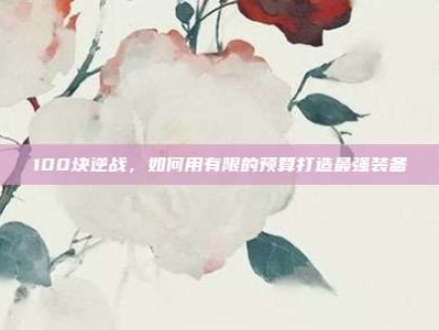 100块逆战，如何用有限的预算打造最强装备