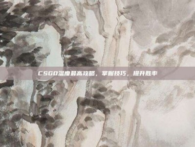 CSGO温度最高攻略，掌握技巧，提升胜率