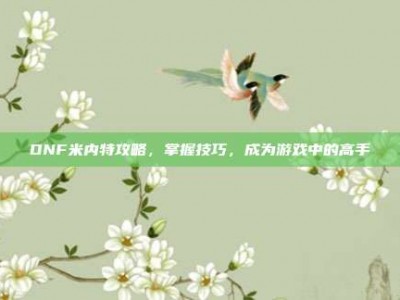 DNF米内特攻略，掌握技巧，成为游戏中的高手