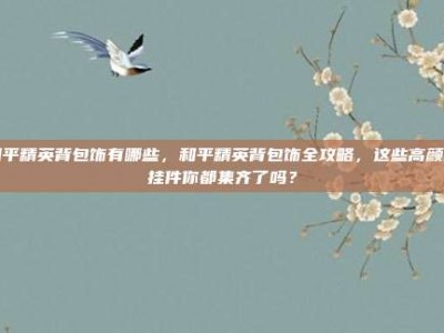 和平精英背包饰有哪些，和平精英背包饰全攻略，这些高颜值挂件你都集齐了吗？