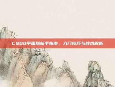 CSGO平面版新手指南，入门技巧与战术解析