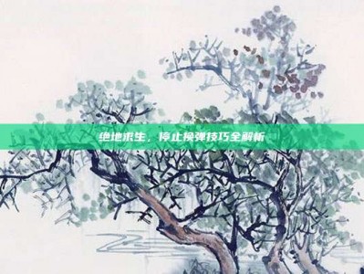 绝地求生，停止换弹技巧全解析