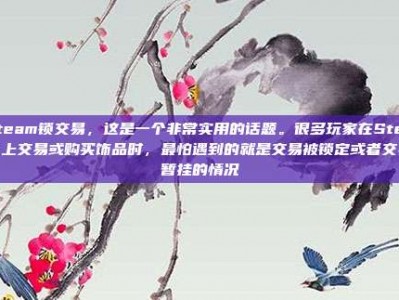 steam锁交易，这是一个非常实用的话题。很多玩家在Steam上交易或购买饰品时，最怕遇到的就是交易被锁定或者交易暂挂的情况