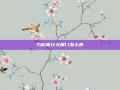 九阴真经无根门怎么去