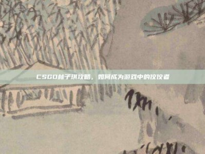 CSGO林子琪攻略，如何成为游戏中的佼佼者
