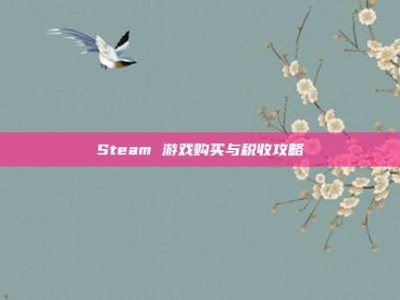 Steam 游戏购买与税收攻略