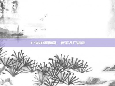 CSGO基础篇，新手入门指南