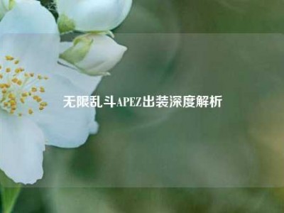无限乱斗APEZ出装深度解析