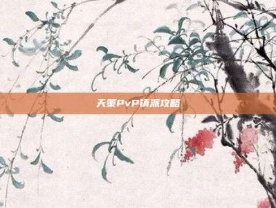 天策PvP镇派攻略