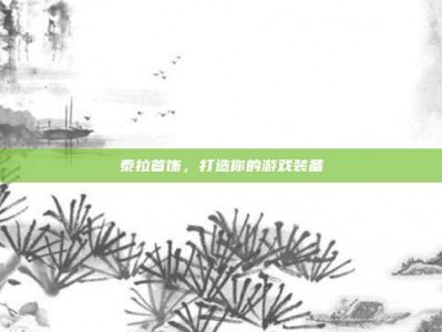 泰拉首饰，打造你的游戏装备