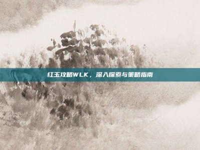 红玉攻略WLK，深入探索与策略指南