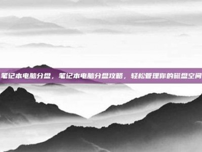 笔记本电脑分盘，笔记本电脑分盘攻略，轻松管理你的磁盘空间