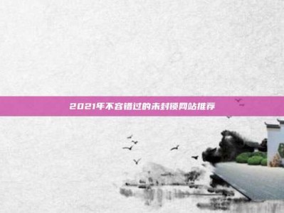 2021年不容错过的未封锁网站推荐