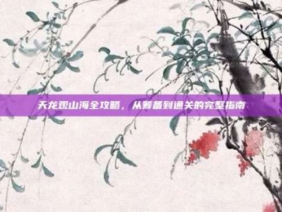 天龙观山海全攻略，从筹备到通关的完整指南