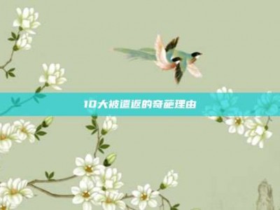 10大被遣返的奇葩理由