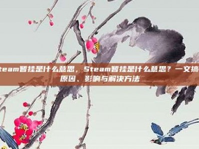 steam暂挂是什么意思，Steam暂挂是什么意思？一文搞懂原因、影响与解决方法