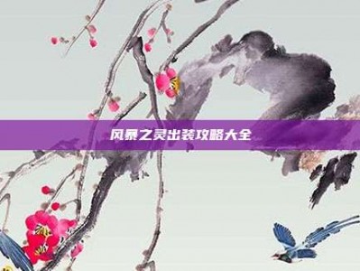 风暴之灵出装攻略大全